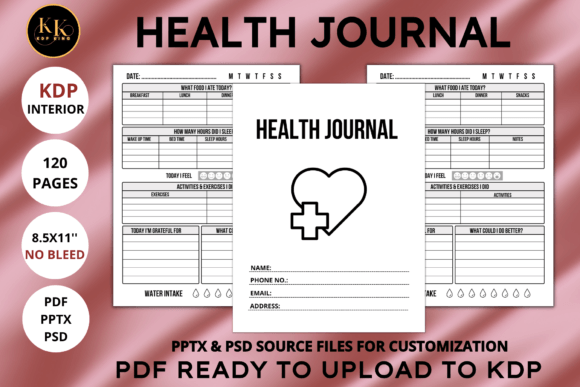 Editable Health Journal KDP Interiors: A Versatile Tool for Your Creative Projects