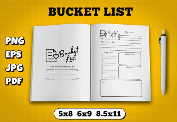 Explore Bucket List Kdp Interiors for Kindle