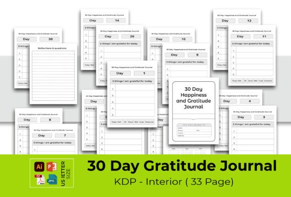 Exploring the 30 Day Happiness Journal KDP Interior’s for 2022
