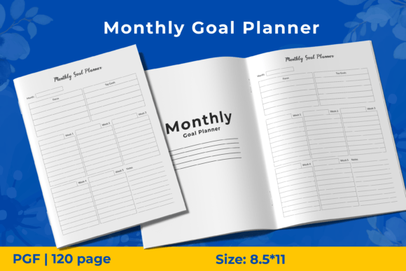 Maximizing Productivity with the Monthly Goal Planner KDP Interiors