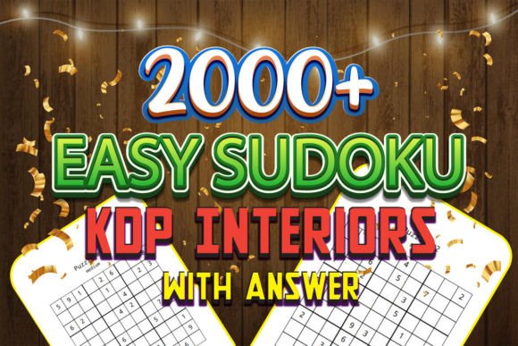 Unlock Your KDP Business Potential with 2000 EASY Sudoku Kdp Interiors ANSWER