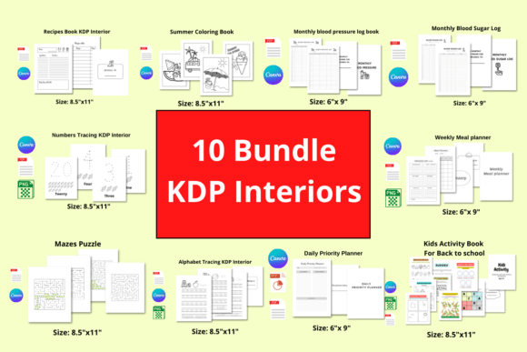 Unlocking Creativity and Productivity with 10 Bundle KDP Interiors